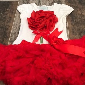 Tutu with flower blouse